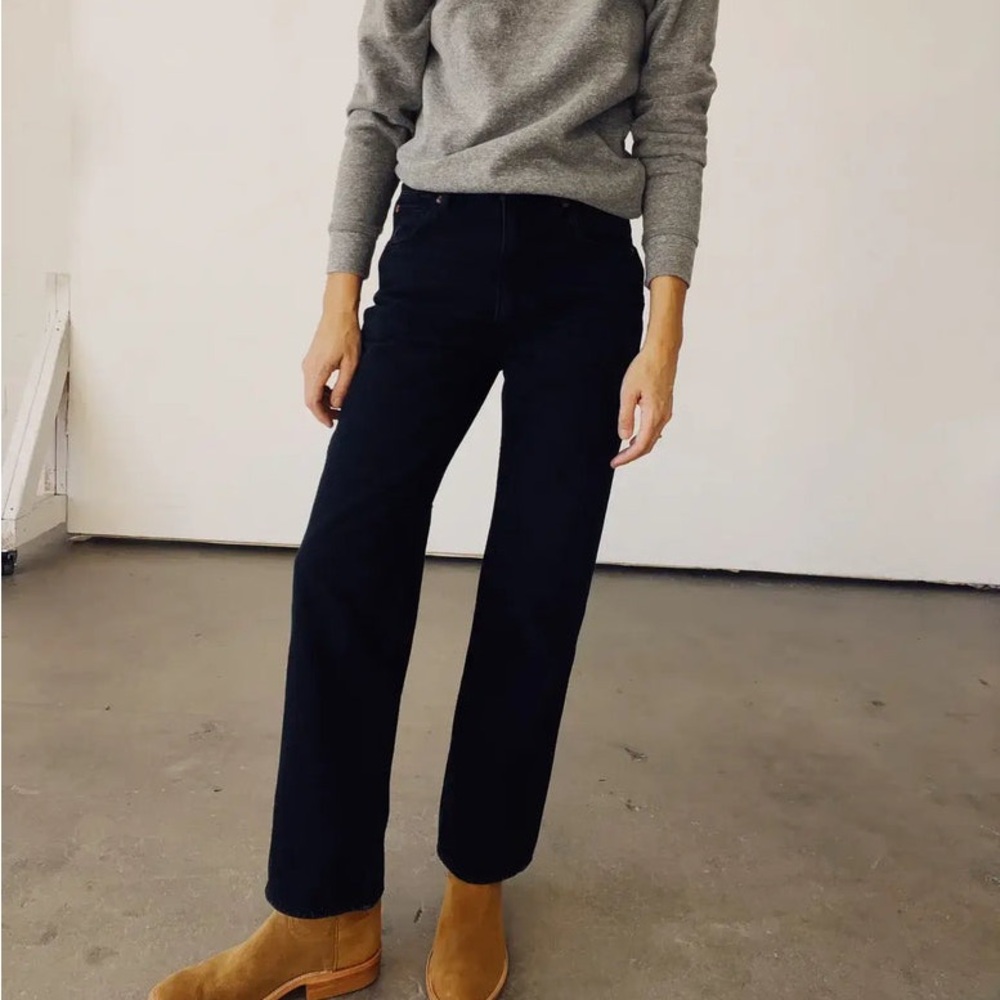 Hey Gang High Rise Straight Jeans